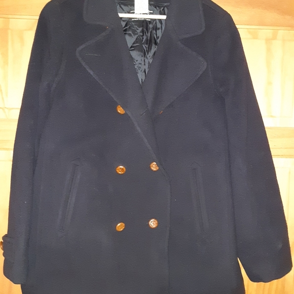 LLBEAN Wool Pea Coat size 14 regular - Picture 1 of 4